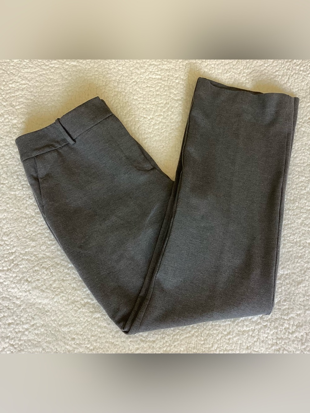 Talbots Soho Pant Gray Straight Leg Career Trouser Size 14‎ Quiet Luxury